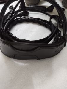 Nueva Brida ADEEFA Acolchada y Cómoda con Acolchado de Cuero Negro, Brida Weymouth de la India... - Product Image 5