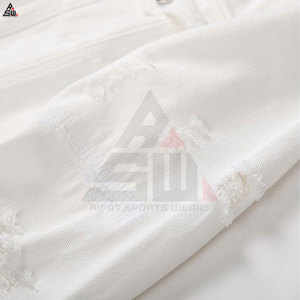 Oem Service 100% Cotton Canvas Thin <b>Denim</b> <b>Jacket</b> High Quality Breathable <b>Lightweight</b> Front Logo Street Casual Men's Custom - Product Image 4