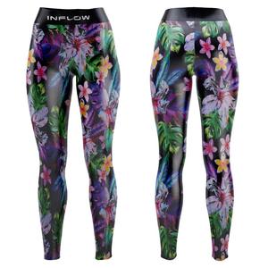 Leggings de yoga personnalisables en Spandex/Nylon, taille haute, anti-bactériens, pour l'hiver, impression numérique, vente en gros - Product Image 1