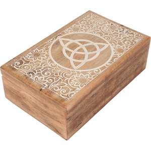 Boîte à bijoux décorative en bois de mangue, organisateur en bois fait à la main, stockage de bijoux, nouveau design fait à la main, boîte unique à vendre - Product Image 1