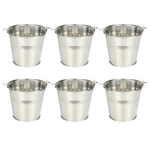 Gran cubo para servir con virutas de acero inoxidable, mini lata francesa para colgar Flores, patatas fritas, lata para colgar - Product Image 6