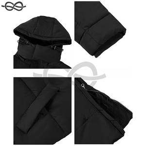 Abrigo acolchado con capucha para hombre, Parka, chaqueta acolchada, abrigo largo cálido de invierno, Abrigo acolchado grueso para clima frío - Product Image 5