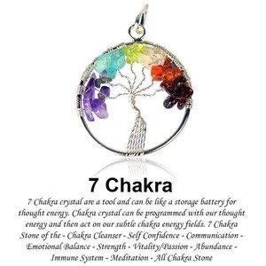 Fourniture directe d'usine de collier pendentif arbre de vie avec des pierres précieuses naturelles pour l'énergie spirituelle et l'approvisionnement en gros - Product Image 4