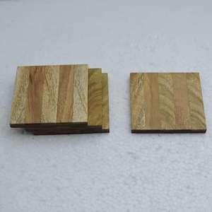 Tabletop Custom Wooden Eco-Friendly Tea Cup Platters Mats Pads Modern Style Household Dinnerware Custom Color <b>Glass</b> <b>Coaster</b> - Product Image 6