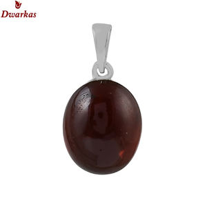 Collar con colgante de cuarzo ahumado con diseño de piedras preciosas personalizadas, piedra natural ovalada pequeña de Plata de Ley 925 - Product Image 4