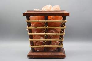 Panier carré en bois de neem avec morceaux de sel, panier de sel en bois au meilleur prix, panier en bois pour décoration intérieure - Product Image 6