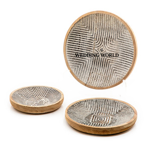 Conjunto de tres bandejas de chocolate de diseño de diferentes tamaños hechas a mano, superventas, artículos de restaurante, bandeja de chocolate nueva de lujo al por mayor - Product Image 1