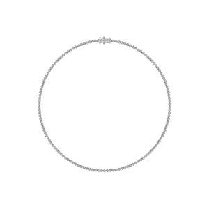 Collar de tenis de diamantes de lujo 2025 para mujer, cadenas finas elegantes de oro de 14K, fábrica hecha a medida al por mayor de La India - Product Image 1