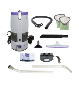 GoFree Flex Pro II, Aspiradora de Mochila, 6QT, 12AH, 106 Minutos en Modo Bajo, 75 Minutos en Modo Alto, 17.5 lb, Batería, Con Herramientas, HEPA, 2 Años de Garantía - Product Image 1