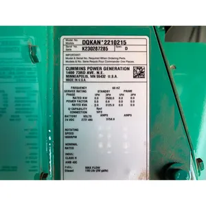 2500kW <b>Three</b>-Phase Diesel Industrial Generator Set 277/480V Output Weatherproof Commercial Standby Backup - Product Image 5