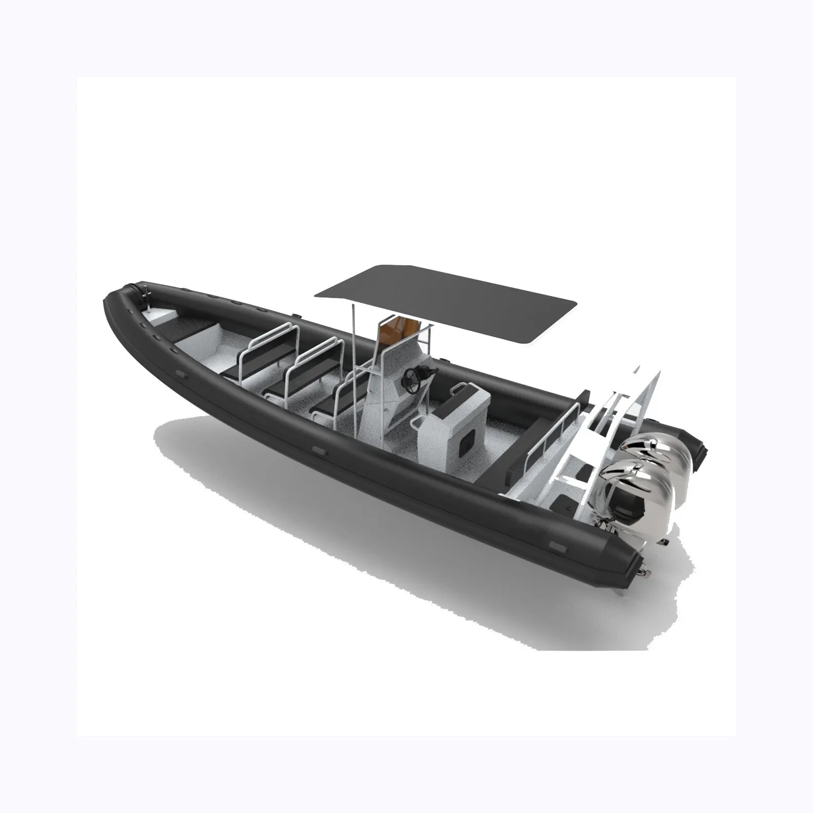 Ft 9.6m 8.6m deep v aluminum hull sport ocean Luxury rigid inflatable rib boat 960 860 for tours