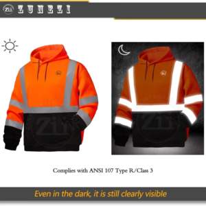 Chaqueta DE SEGURIDAD reflectante personalizable para hombre, color amarillo y naranja, ropa de trabajo transpirable de alta visibilidad para exteriores, reflectante de alta visibilidad - Product Image 4