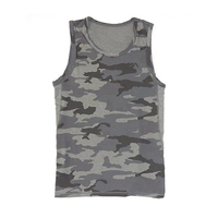 Camiseta sin mangas de gimnasio para hombre, camisetas transpirables sin costuras para Fitness, culturismo, correr, patrón 3D informal