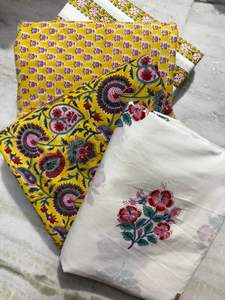 Handmade100 % algodón transpirable bloque de mano tela impresa hecha a mano Jaipur Heritage tradicional tela de algodón ecológica - Product Image 2