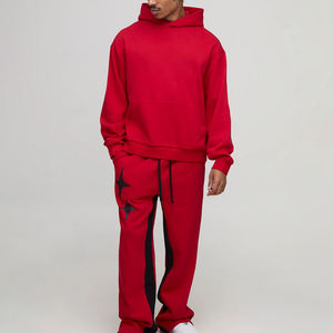 Movatextile ชุดวอร์มผ้าฝ้ายน้ำหนักเบาสำหรับผู้ชาย, ชุดวอร์มสองชิ้นมีฮู้ดระบายอากาศได้ดี - Product Image 1