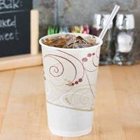 Vaso de Papel Desechable TBH de Primera Calidad, 12 oz, Blanco, Pared Simple, Doble Laminación de PE, 100% Ecológico
