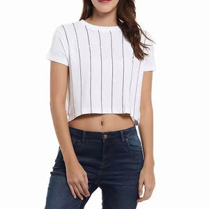 Conjunto de Ropa de Verano para Mujer, Top Corto de Moda, Cuello Redondo, Manga Corta, Top Corto para Mujer 2026 - Product Image 1