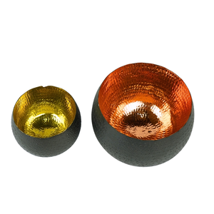 Plateau décoratif élégant et moderne en cuivre fabriqué à la main pour les mariages de bonbons aux fruits ou les événements spéciaux sans pieds - Product Image 1