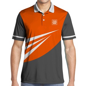 Polo de hombre de algodón 100% al por mayor de manga corta ajustado con estampado personalizado de secado rápido Dark Technics - Product Image 6