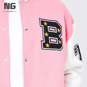 Vente en gros sur mesure Veste universitaire XL en laine de haute qualité pour hommes en cuir PU Veste Letterman chauffante durable pour support en toile - Product Image 6