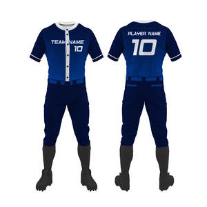 Demi-manches meilleure vente uniforme de baseball nouveau style personnalisé polyester fait maillot de baseball et pantalon uniforme à vendre - Product Image 1