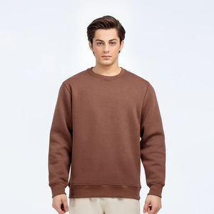 Prix pas cher Logo personnalisé sweat haute qualité pull sweat à manches longues hommes sweat avec col rond 2025 Design chaud - Product Image 1