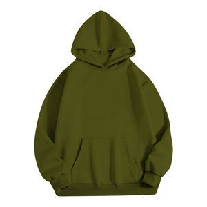 Sudadera con Capucha y Sudadera de Mujer de Alta Calidad, Personalizada, Transpirable, de Color Sólido, 500 Gsm, de Felpa de Algodón, con Estampado Puff - Product Image 4
