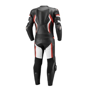 Combinaison de moto en cuir pour homme avec logo personnalisé OEM, prix d'usine en gros, équipement de protection professionnel avec armure CE, combinaison de motard - Product Image 2