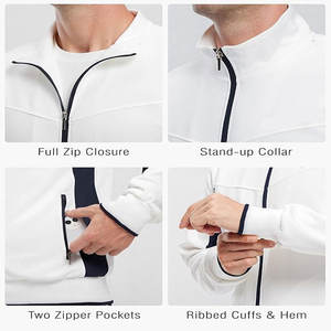 Avec col à capuche pour les sports d'hiver Entraînement Dernier design personnalisé Survêtement uni en polaire pour hommes Survêtement pour hommes - Product Image 4