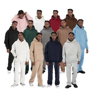 Chaqueta informal con capucha de otoño e invierno para hombre, 350g, sudaderas con capucha de marca de moda americana con forro polar Suelto - Product Image 1