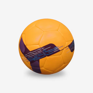 URBANGAZER INDUSTRIES Ballon de Football Hybride Adulte Machine Cousu à Haute Rétention d'Air Couleur Rouge Football Cousu à la Main Pliable - Product Image 3