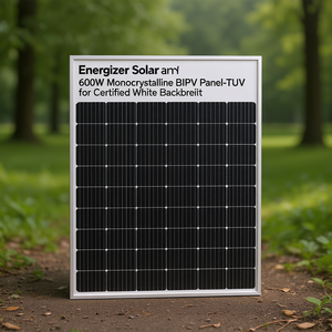 แผงโซลาร์เซลล์ Energizer Solar 600W โมโนคริสตัลไลน์ BIPV พร้อมแผ่นหลังสีขาวรับรองมาตรฐาน TUV - Product Image 3
