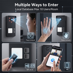 Système d'<span class=keywords><strong>interphone</strong></span> vidéo multi-appartements Hiwink 2K, sonnette à 2, 3 ou 4 boutons, prend en charge un maximum de 16 moniteurs intérieurs, contrôle d'accès PoE, duplex - Product Image 5