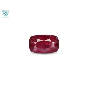Gema de Rubí (Manik) Facetada en Forma de Estrella, 3.32 Quilates, Color Rojo Natural, Gema Mineral Sintética Creada en Laboratorio - Product Image 1