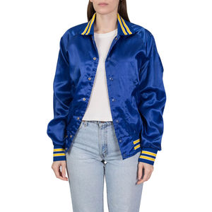 Nouvelles vestes en satin pour femmes, style Letterman, pour l'hiver, de haute qualité, décontractées, légères, en satin - Product Image 1