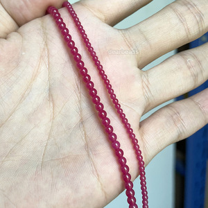 2mm 3mm Dainty Little Stone Round Polished Beads, Amethyst Quartz Crystal Gemstone Loose Bead Strand for DIY Jewelry, 38cm - Product Image 3
