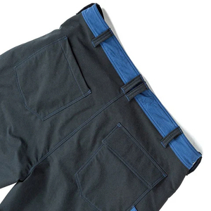 Pantalones cargo tácticos lavables de corte regular con múltiples bolsillos y cintura elástica para hombre, ropa informal de trabajo. - Product Image 4