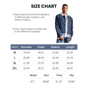 แจ็กเก็ตผ้าเดนิมสำหรับผู้ชายบุซับในด้วยผ้าเชอร์ปาเพื่อความสบายสูงสุดแจ็คเก็ตสำหรับฤดูใบไม้ร่วงและลำลอง - Product Image 6