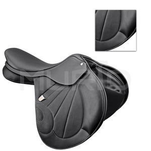 Selle de dressage anglais de haute qualité en cuir noir selle d'endurance de cheval occidental produits de course de chevaux anglais d'Inde - Product Image 6