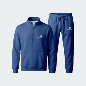 Conjunto Deportivo de Primera Calidad, Ligero, de Invierno, Colores Sólidos, Mangas Largas, Unisex, con Cierre de Cremallera, Diseño de Logotipo Personalizado, 100% - Product Image 5