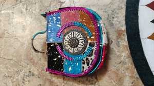 Bohemian Embroidery Wristlet <b>Clutch</b> With <b>Silver</b> Bracelets And Tassels For Women Daily Use - Product Image 3