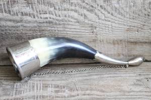 Cuerno para beber vikingo de búfalo de calidad premium 100 hecho a mano - Product Image 4