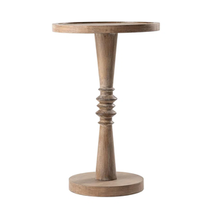 Lineage Corporation piédestal petite table à boire, plateau de ferme haut de gamme, couleur bois naturel vieilli - Product Image 4