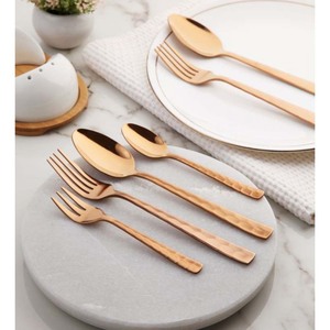 Acero inoxidable Metal Plata Níquel Granel Tenedor Cuchara Juegos de cubiertos Plata Pulida Juego de cubiertos para vajilla Utensilios de cocina - Product Image 6