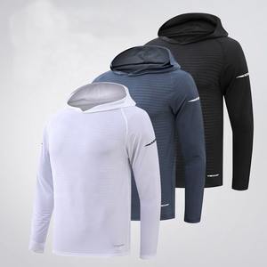 Custom DRY-FIT Reflective Men's Jogging Running Hoodie <b>Yoga</b> Sports Hoodies Workout Gym <b>Sweatshirt</b> Coat Men's Pullover Hoodies - Product Image 6