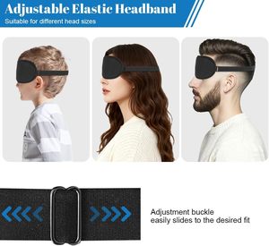 Antifaz de Algodón 3D Contorneado para Dormir, 100% Bloqueador de Luz, Transpirable, Suave, con Ala Nasal Integrada y Correa Ajustable - Product Image 5