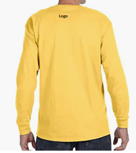 Camiseta de manga larga de mezcla de peso pesado, directa de fábrica, de algodón, de China - Product Image 3