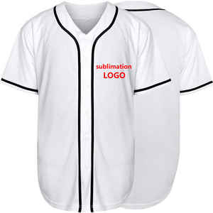 Conjunto de Jersey de béisbol por sublimación personalizable, uniforme deportivo unisex transpirable de 100% algodón con logotipo personalizado - Product Image 1
