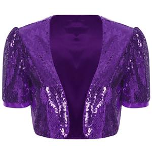 Women Sequin Jacket Sparkly Shiny Blazer Glitter Party Coat Fashion Outerwear Evening Clubwear Stylish Trendy Tops Wear - Product Image 5