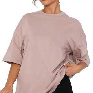 เสื้อยืดลำลองสำหรับผู้หญิงหนัก220ก. เสื้อผ้าคอตตอน/ใยไม้ไผ่ระบายอากาศได้ดีแห้งเร็วขนาด2025ใหม่ - Product Image 2